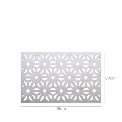 Individual Pvc Prata 45X30CM