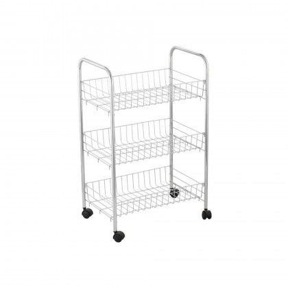 Cesto Multiusos Metal 3 Estantes 62cm Cesto Multiusos Metal 3 Estantes 62cm