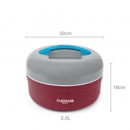 Termo Slidos Polipropileno Thermosport 2500ml 22X18cm