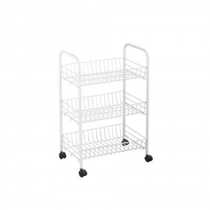 Cesto Multiusos Metal 3 Estantes 40X26X62CM