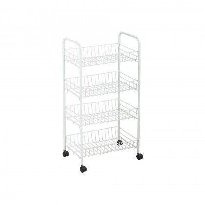 Cesto Multiusos Metal 4 Estantes 36X26.5X86CM