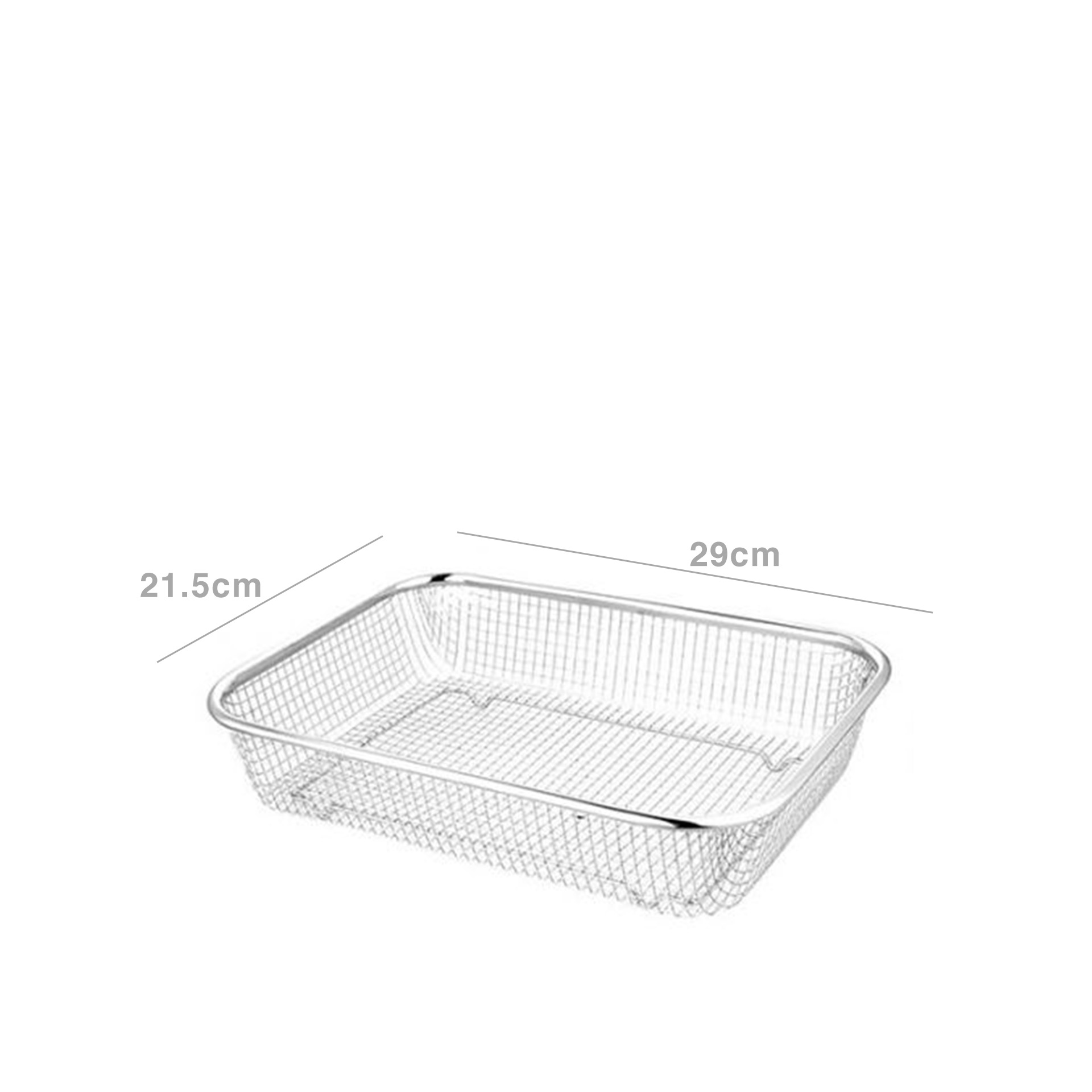 Escorredor Saladas Inox 29X21.5X6.5cm