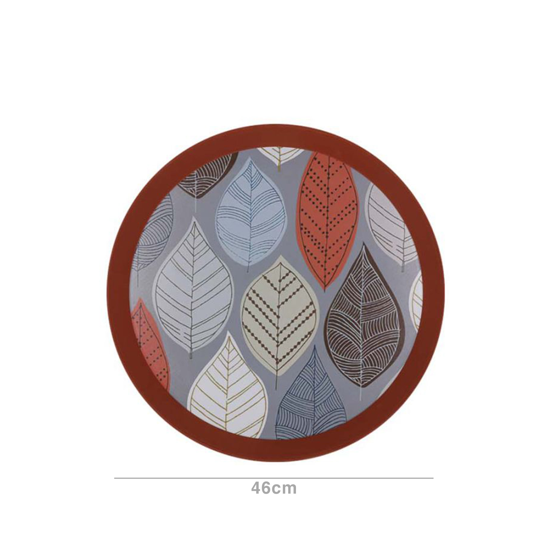 Bandeja Plástica Folhas Sortido 46cm