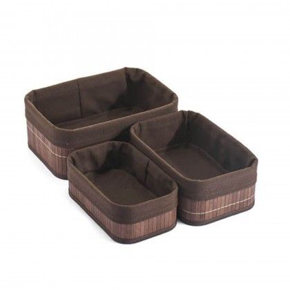 Cesto Organizao Bambu 30/28/25CM