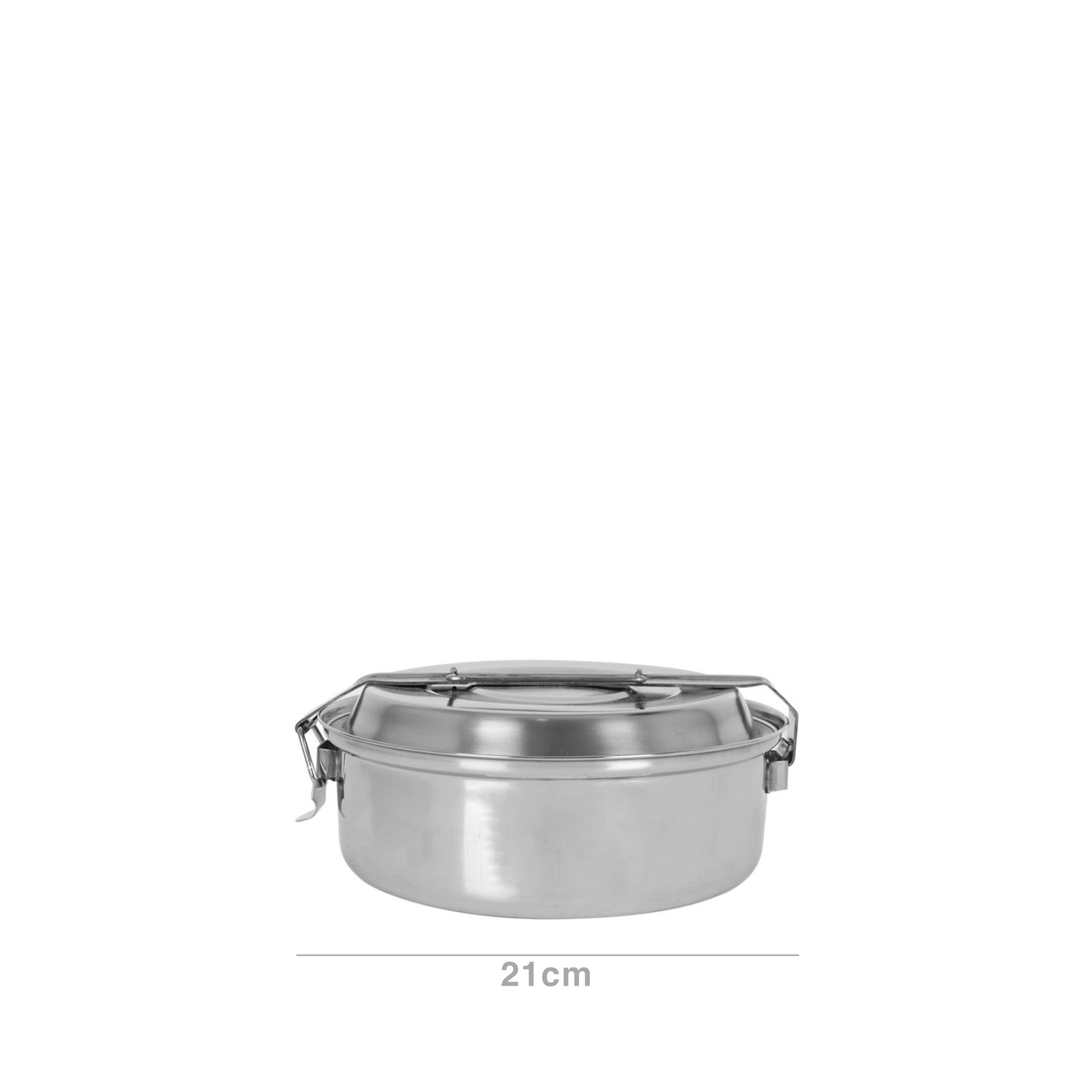Marmita Inox com Prato 21cm