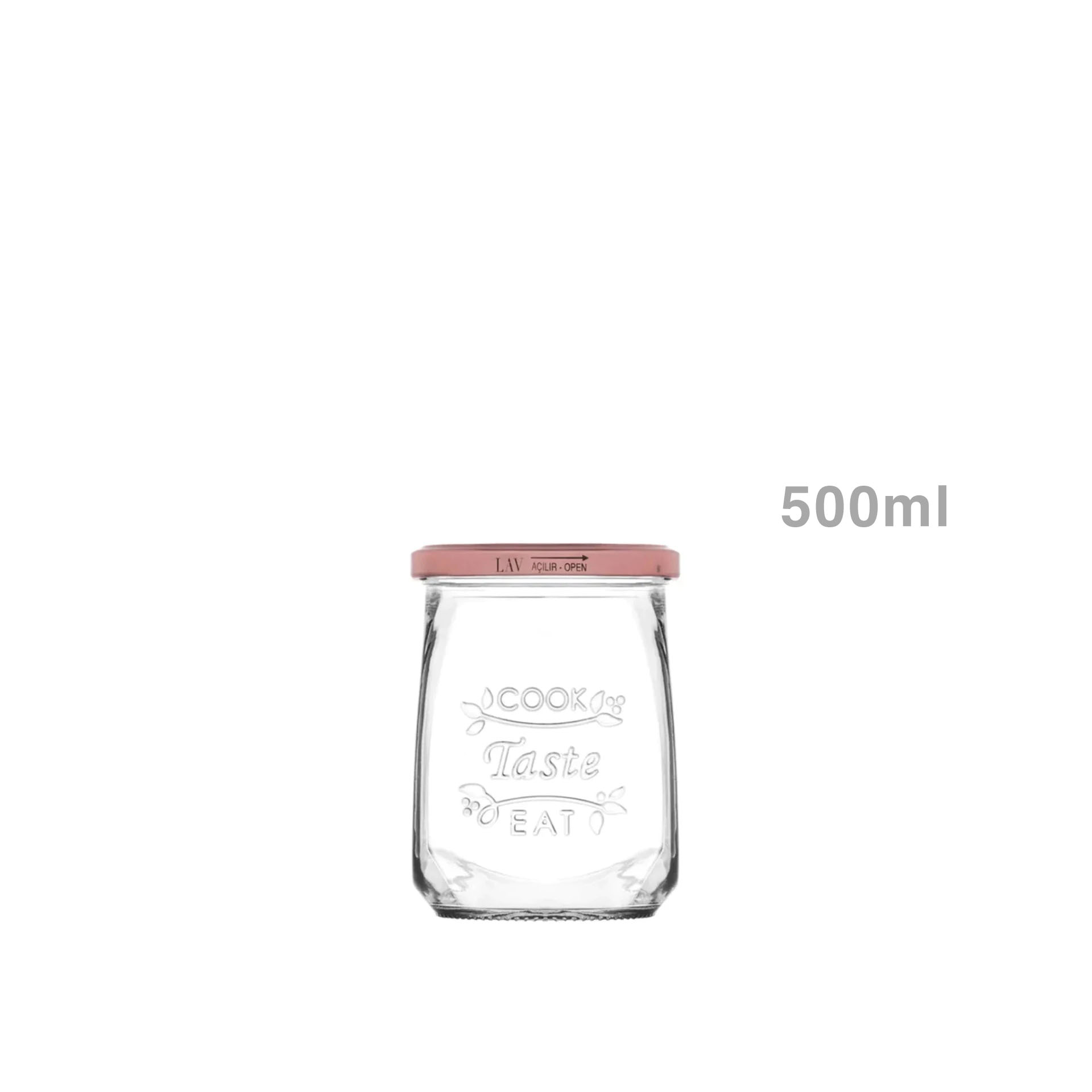 Frasco Hermético com Tampa Tasty 0.500ml