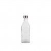 Garrafa Vidro Tampa Metal Square 1L