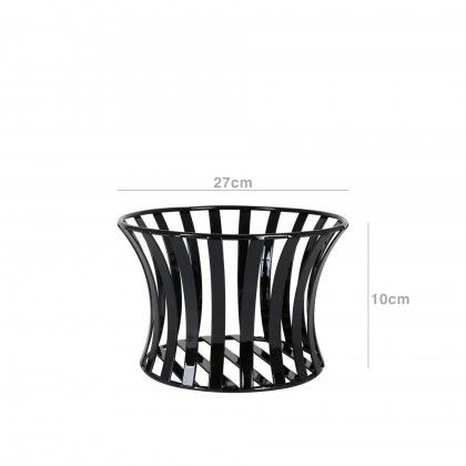 Suporte Metal Redondo Preto 27X10cm