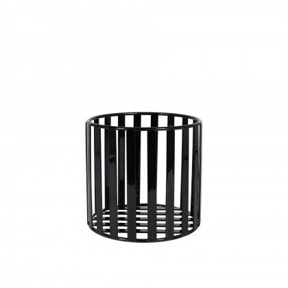 Suporte Metal Redondo Preto 21X20cm Suporte Metal Redondo Preto 21X20cm