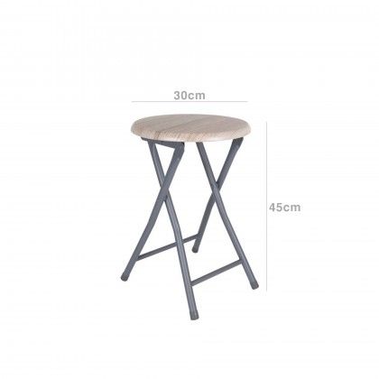 Banco Madeira / Metal Dobrvel 30X45CM
