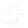 Cabide com Rodas 78X44.5X160CM