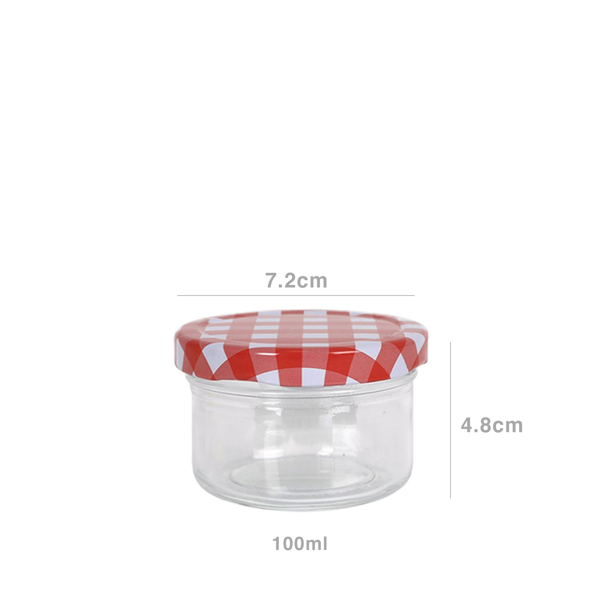 Frasco Hermético com Tampa Rosca Xadrez 100ml 7.2X4.8cm