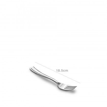 Garfo Plstico Reutilizvel Prata 18.5CM Pack 10