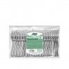 Garfo Plstico Reutilizvel Prata 10CM Pack 50