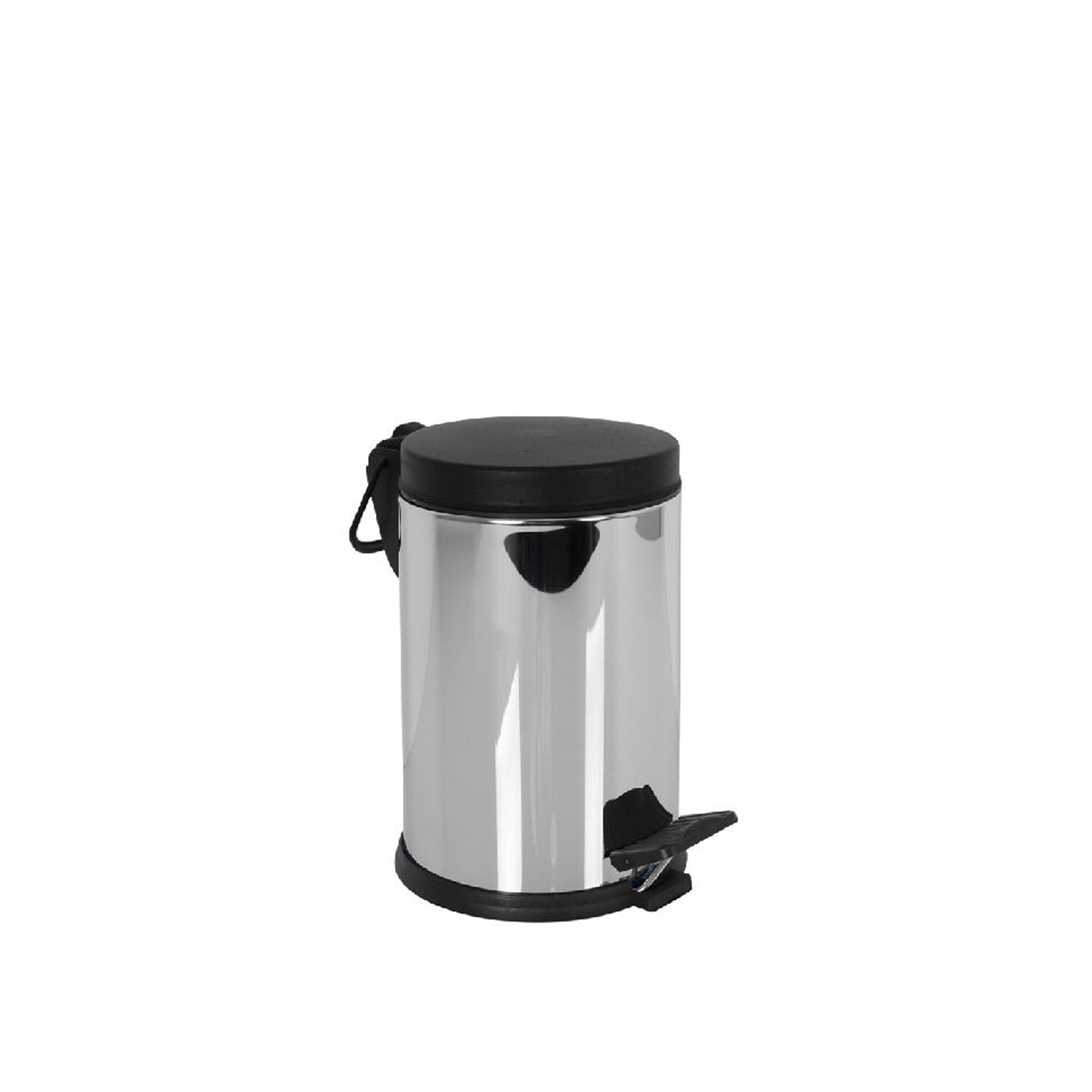 Balde Lixo Metal Tampa Plástico 3L