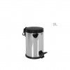 Balde Lixo Metal Tampa Plstico 3L