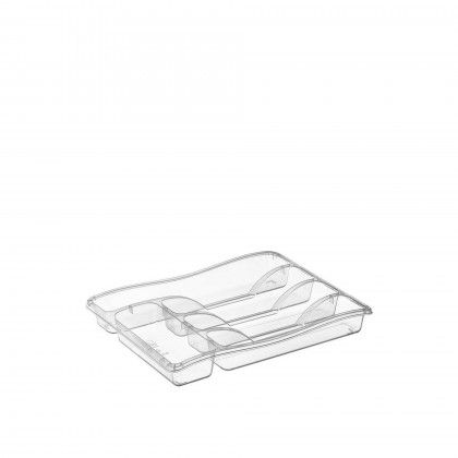 Organizador Talheres Tranparente 33X25X5cm