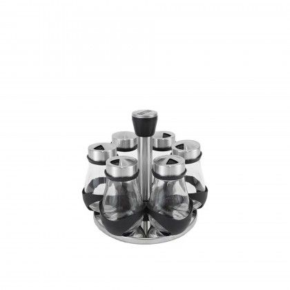 Suporte 6 Frascos Especiarias 17.8X17.8X16.3cm