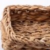 Cesto Vime Retangular Bege 17X25X8cm