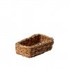 Cesto Vime Retangular Bege 17X25X8cm