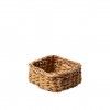 Cesto Vime Quadrado Bege 17X17X7cm