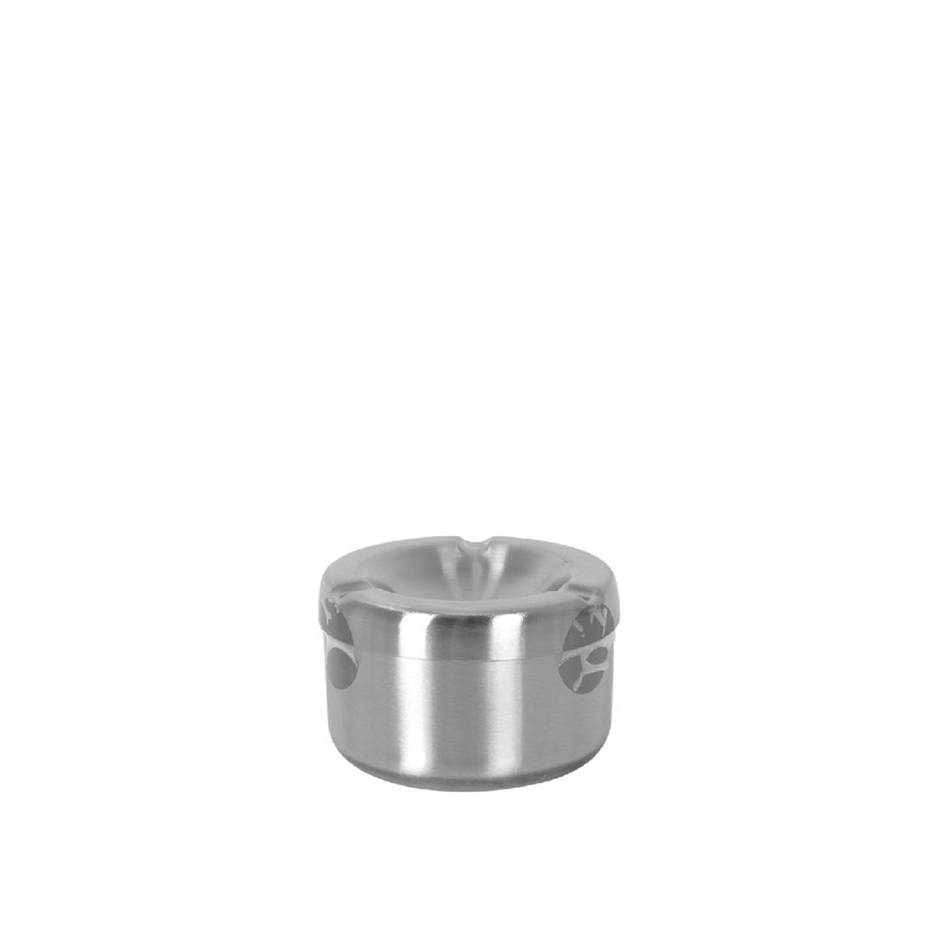 Cinzeiro de Água Inox Alto Redondo 8X5.4cm