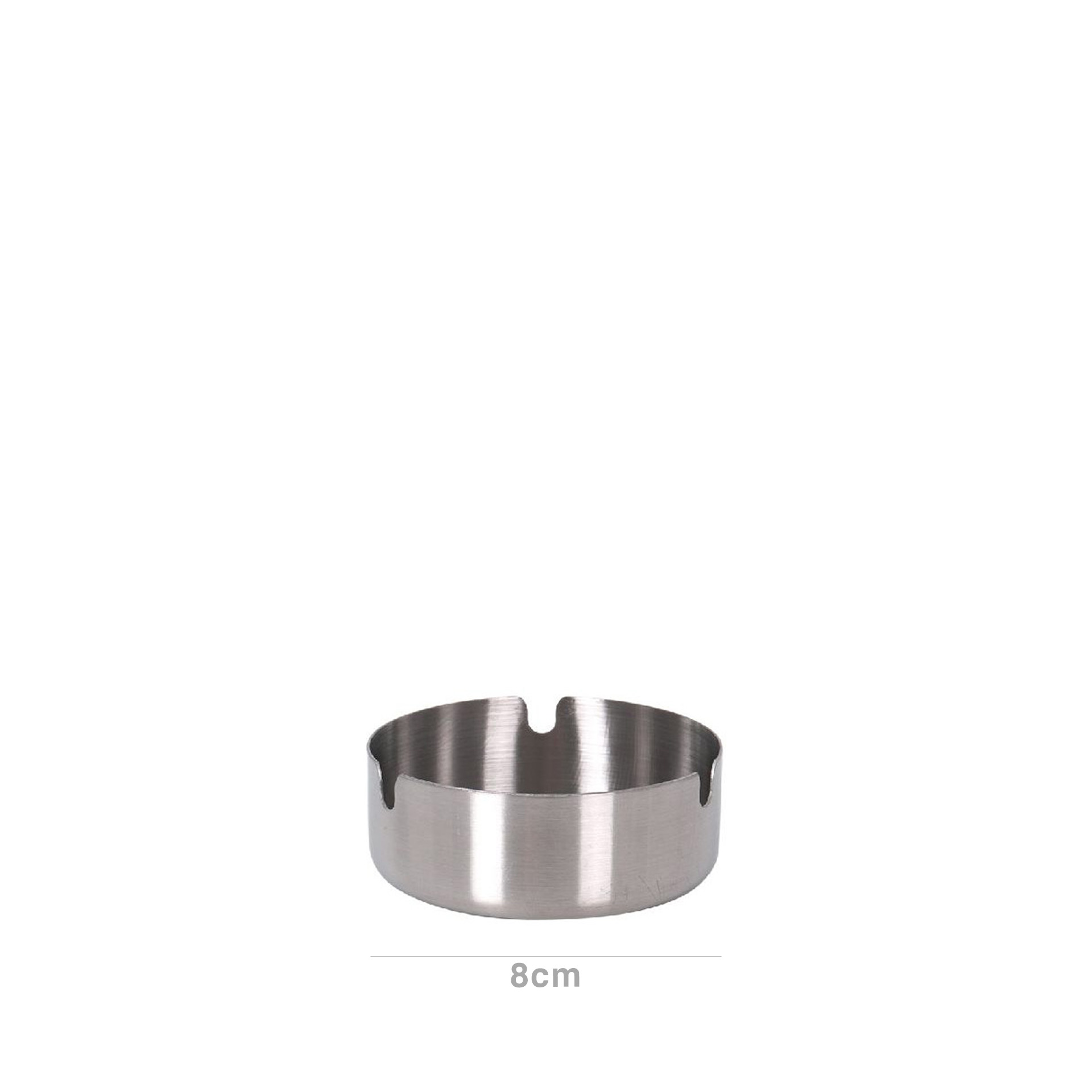Cinzeiro Inox Redondo 8cm