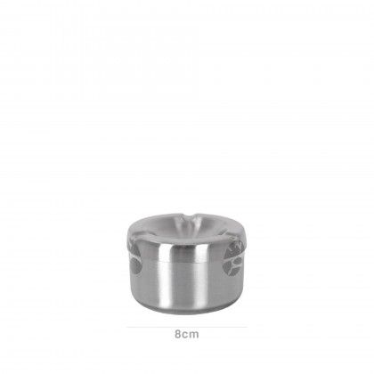 Cinzeiro de gua Inox Alto Redondo 8X5.4cm