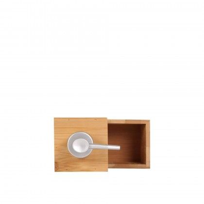 Suporte Esfrego + Doseador Bambu 13.4X7X19.5cm