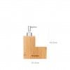 Suporte Esfrego + Doseador Bambu 13.4X7X19.5cm