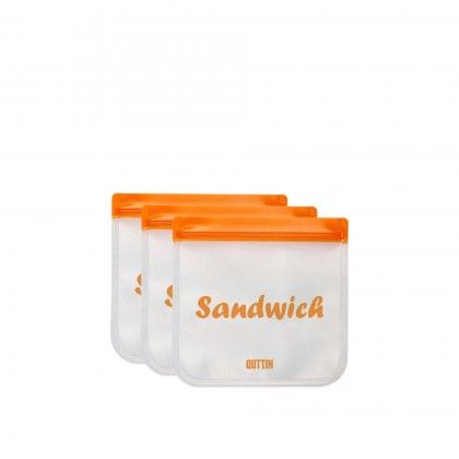 Saco Reutilizvel Sandwich 17X17cm Pack 3