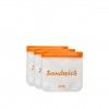 Saco Reutilizvel Sandwich 17X17cm Pack 3