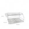 Escorredor Pratos Metal 46.5X35.5X26cm