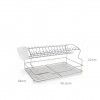 Escorredor Pratos Metal 28X40.5X22cm