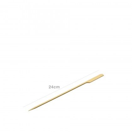 Palito Bambu Biodegradvel com Agarrador 24cm Pack 100