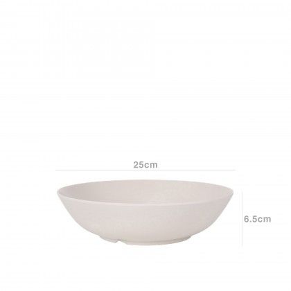 Saladeira Melamina Ivory Oval 25X6.5cm