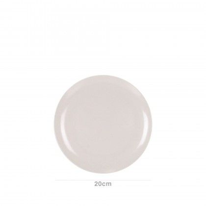 Prato Sobremesa Melamina Ivory 20cm
