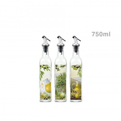 Galheteiro Vidro Tampa Abs 750ml 6.6X34cm