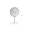 Espelho Led Plstico Redondo Branco 20cm
