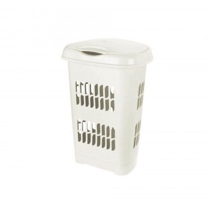 Roupeiro com Tampa Creme 50L 46X34X64cm