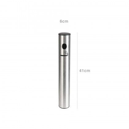 Cinzeiro Parede Inox Redondo 41X6X7cm