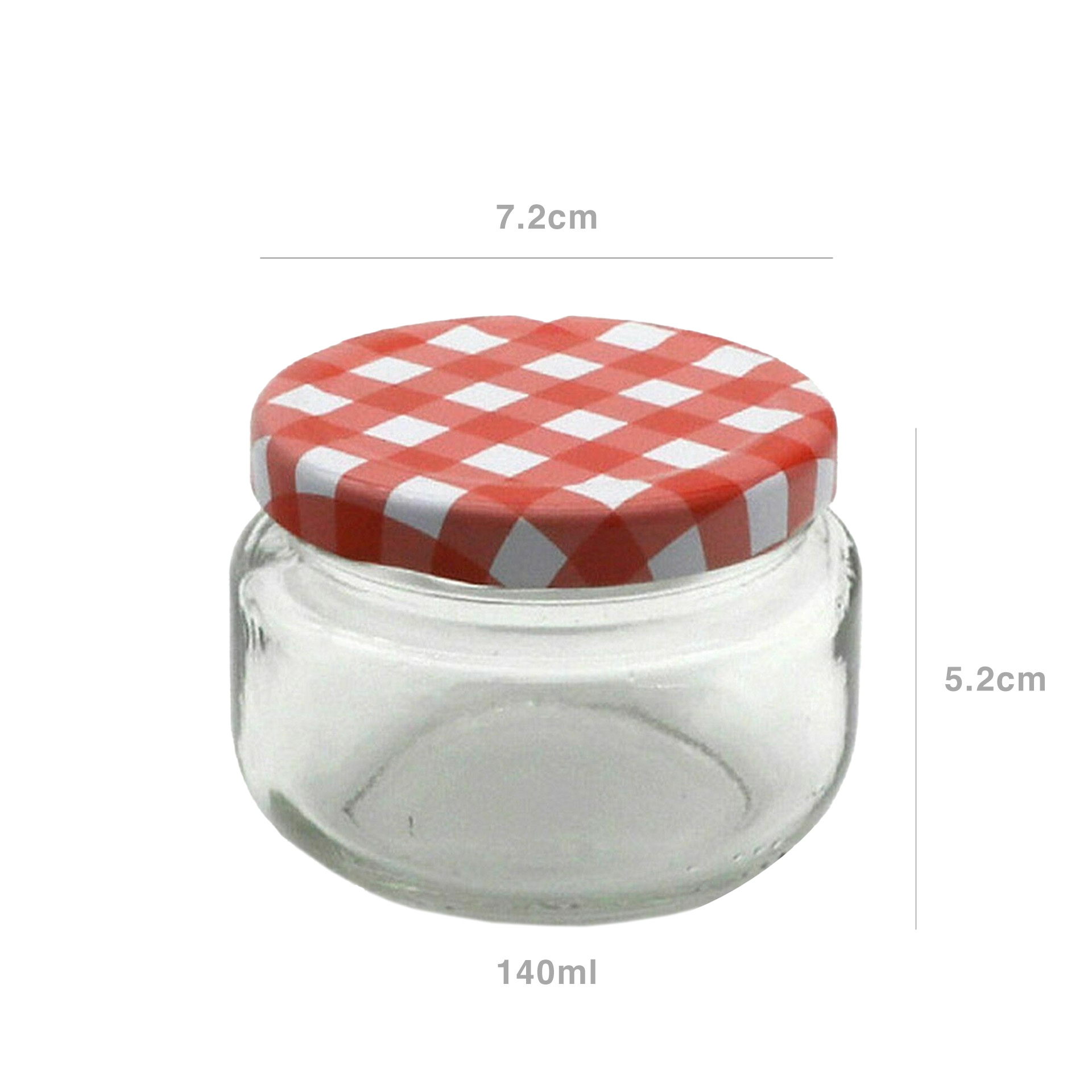 Frasco Hermético com Tampa Rosca Xadrez 140ml 7.2X5.2cm