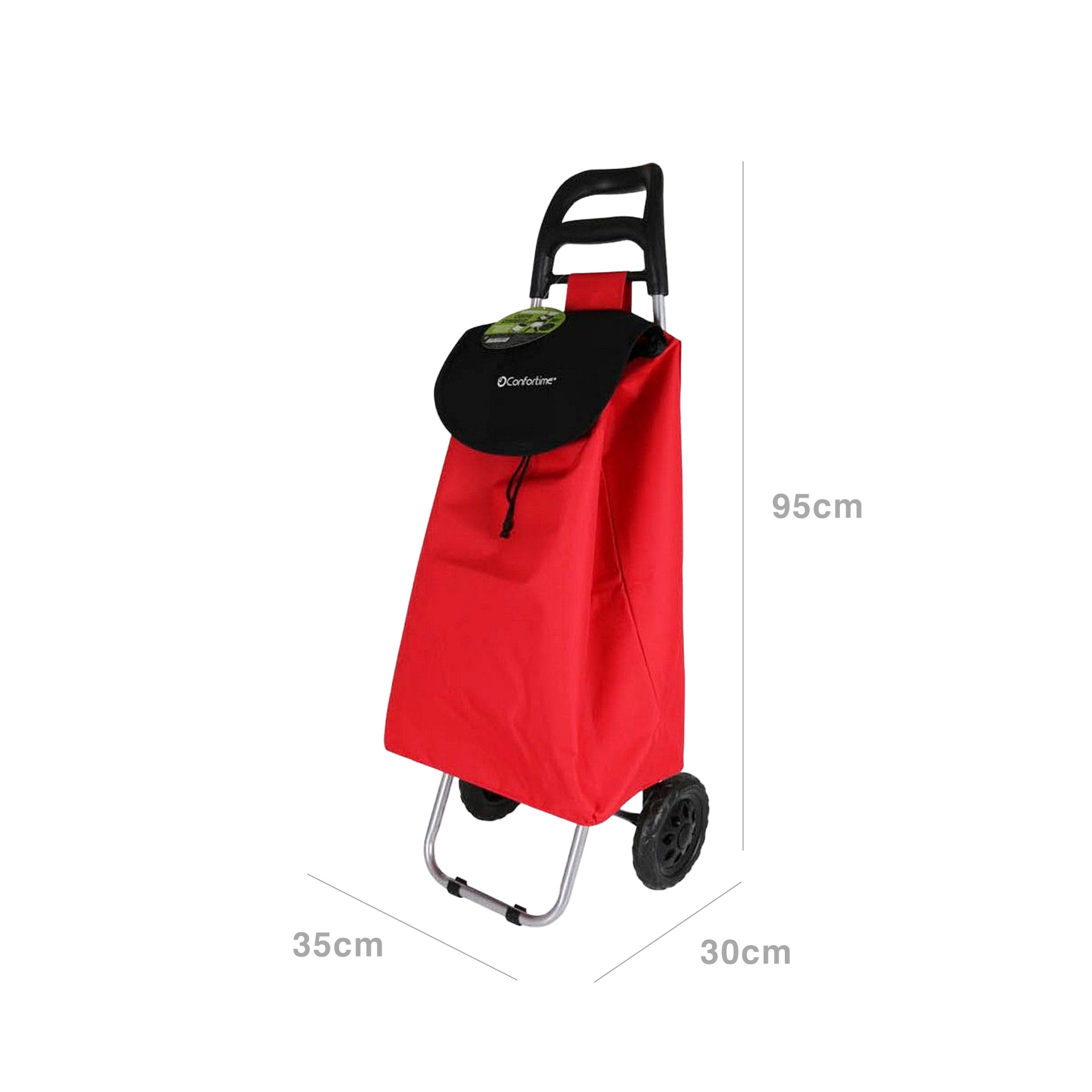 Carro Compras 2 Rodas 95X35X30cm