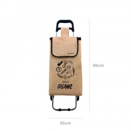 Carro Compras 2 Rodas 96X35X28cm