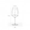 Copo Vinho Poliestireno 590ml 6.5X10X21cm Pack 6
