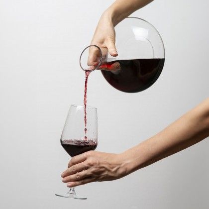 Copo Vinho Poliestireno Reutilizvel 530ml 6.5X9X21.5cm Pack 6