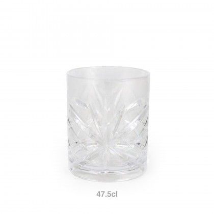 Copo Whisky Palm Poliestireno 475ml Pack 6