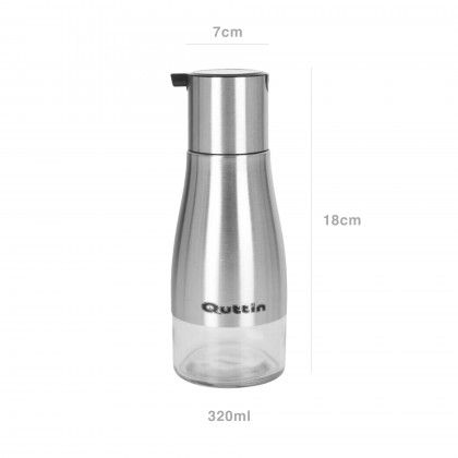 Galheteiro Inox Redondo 320ml 7X18cm