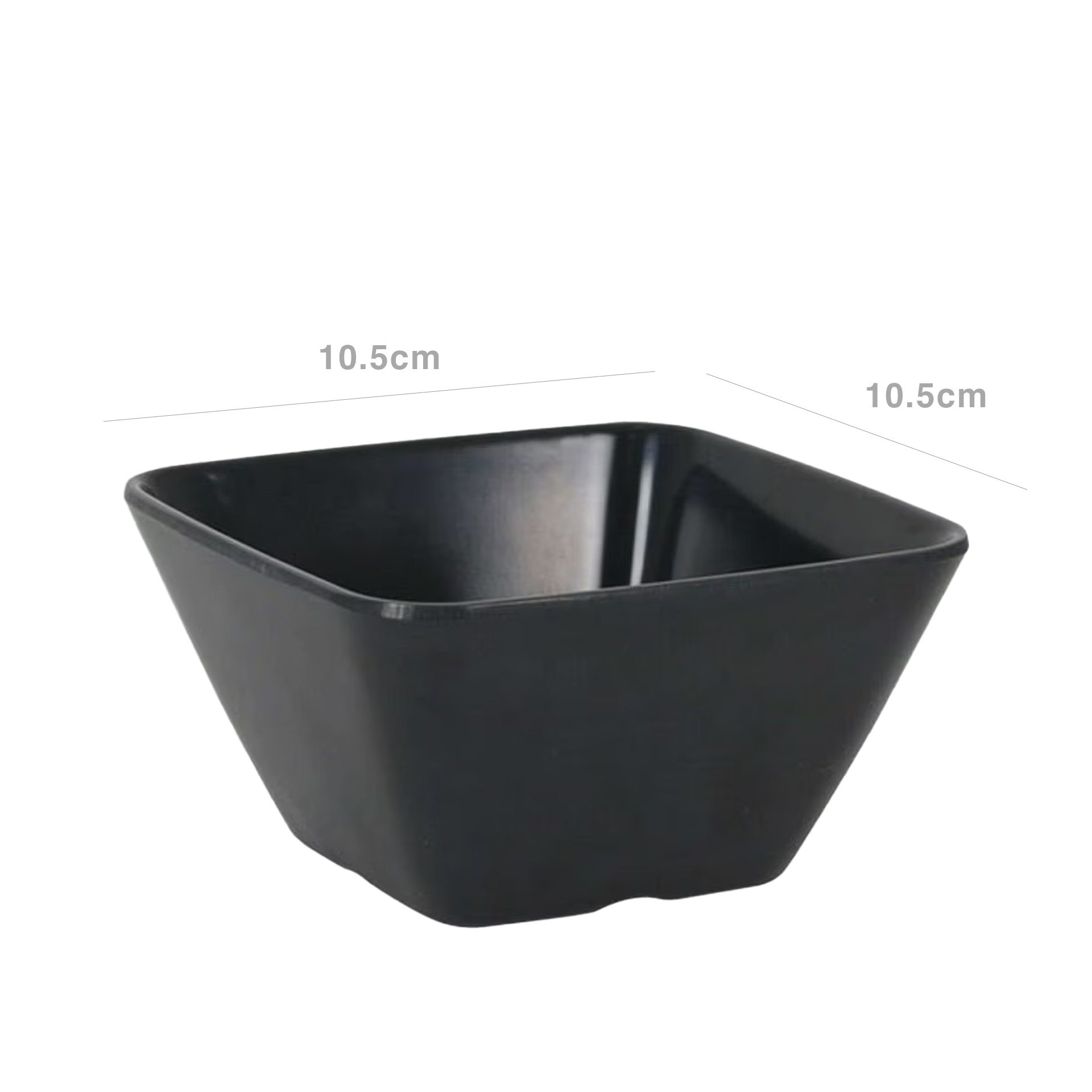 Taça Melamina Redonda Preto 10.5cm