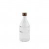 Garrafa Vidro Tampa Bambu Redonda 1000ml 9.8X25.1cm